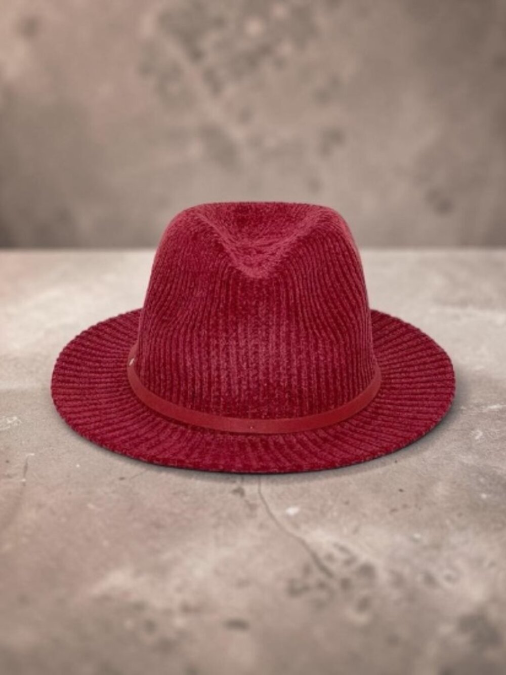 Aerosoles Chenille Womens Fedora in Wine
